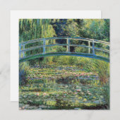 Claude Monet - Waterlelies vijver & Japanse Brug Bedankkaart (Voorkant / Achterkant)