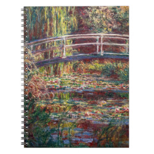 Claude Monet - Waterlelies vijver, Roze Harmonie Notitieboek