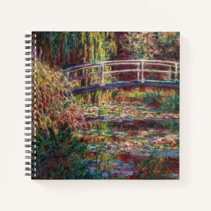 Claude Monet - Waterlelies vijver, Roze Harmonie Notitieboek