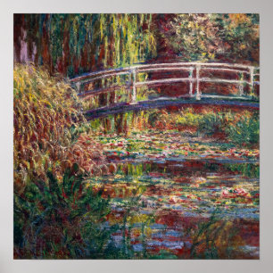Claude Monet - Waterlelies vijver, Roze Harmonie Poster