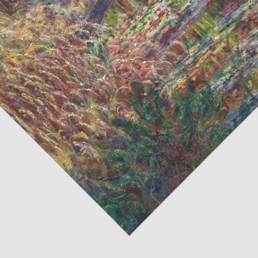 Claude Monet - Waterlelies vijver, Roze Harmonie Tissuepapier (Detail)