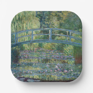 Claude Monet - Waterleliesvijver, Groene harmonie Papieren Bordje