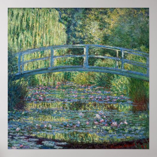 Claude Monet - Waterleliesvijver, Groene Harmonie Poster (Voorkant)