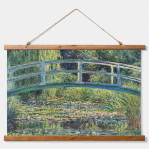 Claude Monet - Waterleliesvijver & Japanse Brug Hangend Wandkleed