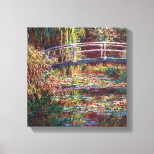 Claude Monet - Waterleliesvijver, Roze Harmonie Canvas Afdruk