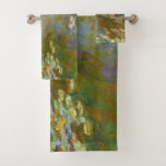 Claude Monet - Waterlelievijver 1917 Bad Handdoek<br><div class="desc">Water Lily Pond (Nympheas) - Claude Monet,  olieverf op doek,  1917-1919</div>