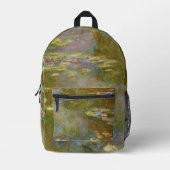 Claude Monet - Waterlelievijver 1917 Bedrukte Rugzak (Voorkant)