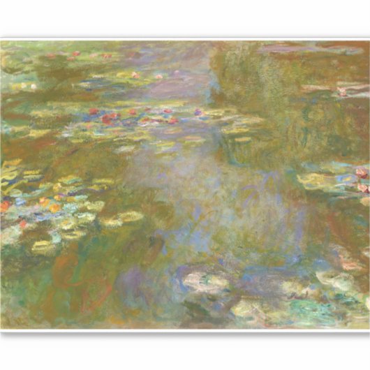 Claude Monet - Waterlelievijver 1917 Sticker (Voorkant)