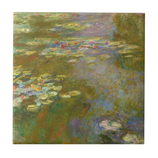 Claude Monet - Waterlelievijver 1917 Tegeltje (Voorkant)