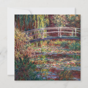 Claude Monet - Waterlelievijver, Roze Harmonie Bedankkaart