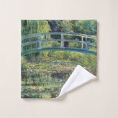 Claude Monet - Waterlellevijver en Japanse Brug Bad Handdoek (Wasdoekje)