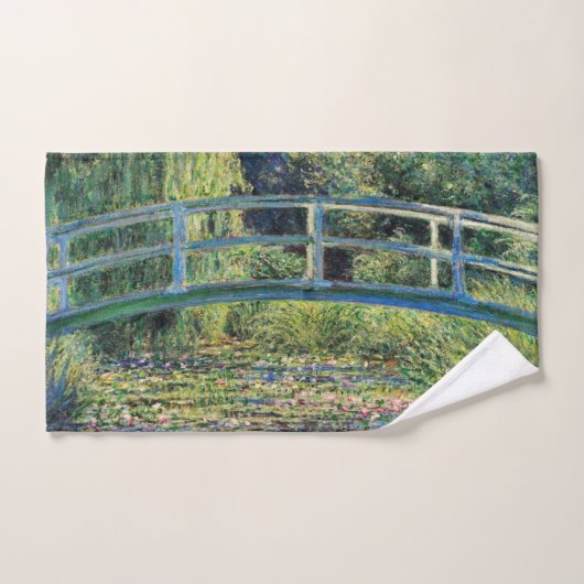 Claude Monet - Waterlellevijver en Japanse Brug Bad Handdoek (Handdoek)