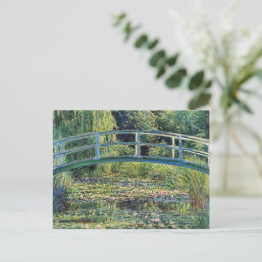 Claude Monet - Waterlellevijver en Japanse Brug Briefkaart (Staand voorkant)