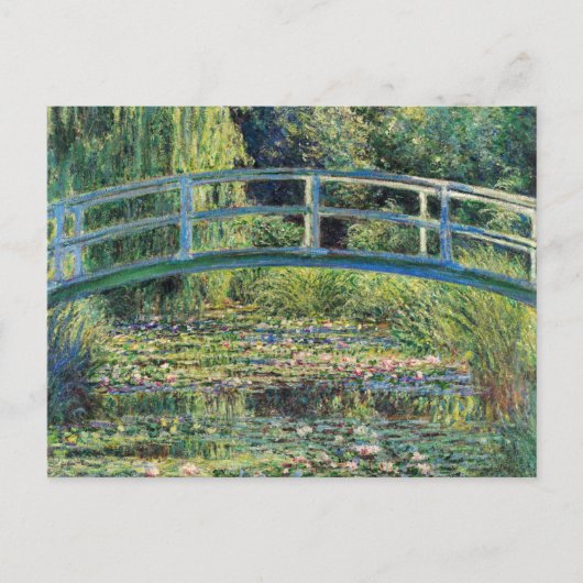 Claude Monet - Waterlellevijver en Japanse Brug Briefkaart (Voorkant)