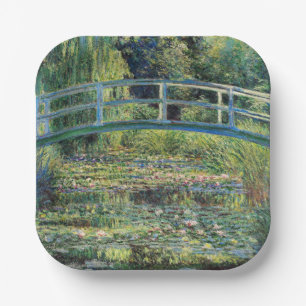 Claude Monet - Waterlellevijver & Japanse Brug Papieren Bordje