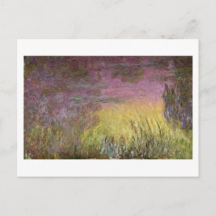 Claude Monet   Waterlib op zonsondergang Briefkaart