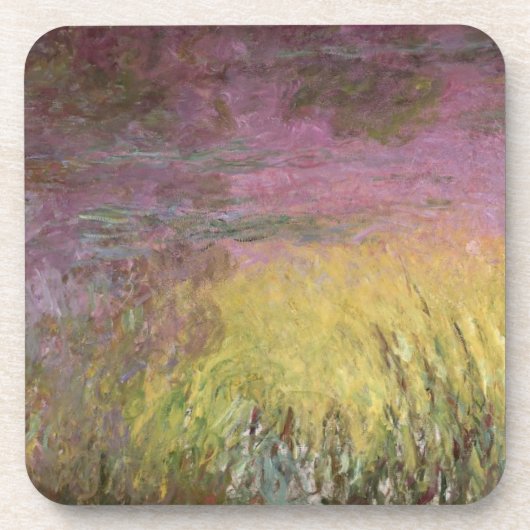 Claude Monet | Waterlib op zonsondergang Onderzetter (Voorkant)