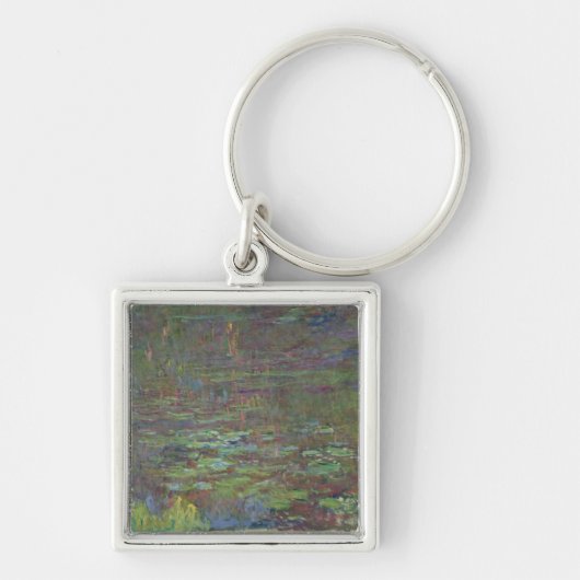 Claude Monet | Waterlib op zonsondergang Sleutelhanger (Voorkant)