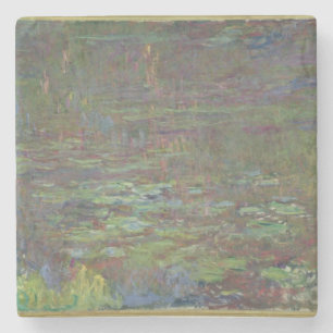 Claude Monet   Waterlib op zonsondergang Stenen Onderzetter
