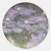 Claude Monet | Waterlib Ronde Sticker (Voorkant)