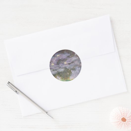 Claude Monet | Waterlib Ronde Sticker (Envelop)