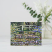 Claude Monet,waterlibuien,japanse brug,tuin; Briefkaart (Staand voorkant)