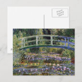 Claude Monet,waterlibuien,japanse brug,tuin; Briefkaart (Voorkant / Achterkant)