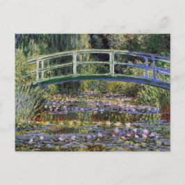 Claude Monet,waterlibuien,japanse brug,tuin; Briefkaart