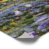 Claude Monet,waterlibuien,japanse brug,tuin; Poster (Hoek)