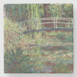 Claude Monet Waterlieveling: Roze Harmony, 1900 Stenen Onderzetter