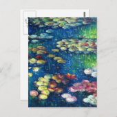 Claude Monet Waterlĳnen 3 Briefkaart (Voorkant / Achterkant)