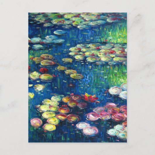Claude Monet Waterlĳnen 3 Briefkaart (Voorkant)