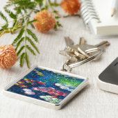 Claude Monet Waterlijnen 3 Sleutelhanger (Zijkant)