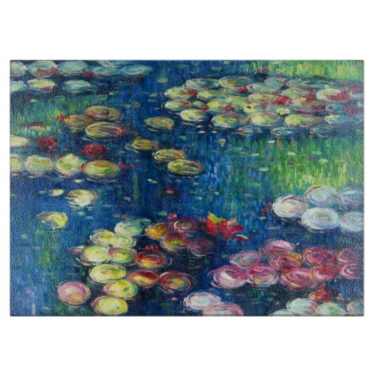 Claude Monet Waterlijnen 3 Snijplank (Voorkant)