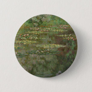 Claude Monet Waterlilies of de waterLily Pond Ronde Button 5,7 Cm
