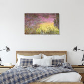 Claude Monet | Waterlilies Sunset, 1915-26 Canvas Afdruk (Insitu (Slaapkamer))