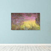 Claude Monet | Waterlilies Sunset, 1915-26 Canvas Afdruk (Insitu (Houten vloer))