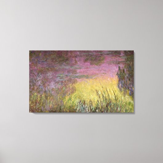 Claude Monet | Waterlilies Sunset, 1915-26 Canvas Afdruk (Voorkant)