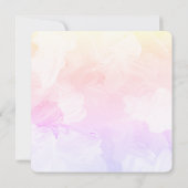 Claude Monet  waterlilies Wedding Invite Kaart (Achterkant)