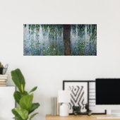 Claude Monet | Waterlilies Weeping Willows left Poster (Thuiskantoor)