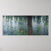 Claude Monet | Waterlilies Weeping Willows left Poster (Voorkant)