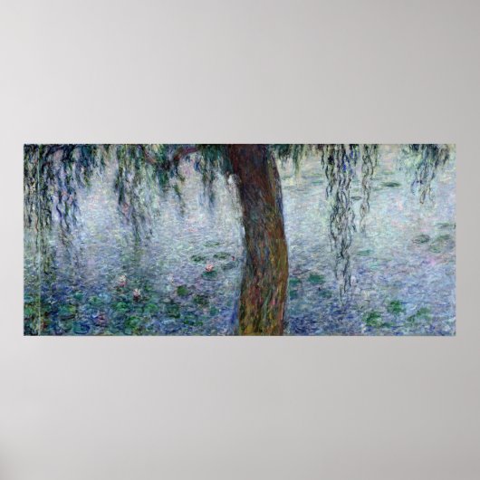 Claude Monet | Waterlilies Weeping Willows right Poster (Voorkant)
