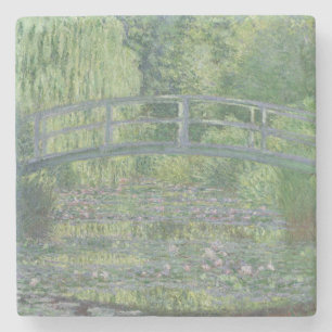 Claude Monet  Waterlily Pond: Groene harmonie Stenen Onderzetter