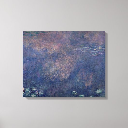 Claude Monet | Waterlio's: centrum voor het weiden Canvas Afdruk (Voorkant)
