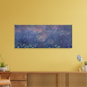 Claude Monet | Waterlio's: centrum voor het weiden Canvas Afdruk (Insitu (Woonkamer))