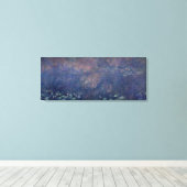 Claude Monet | Waterlio's: centrum voor het weiden Canvas Afdruk (Insitu (Houten vloer))