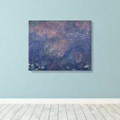 Claude Monet | Waterlio's: centrum voor het weiden Canvas Afdruk (Insitu (Houten vloer))