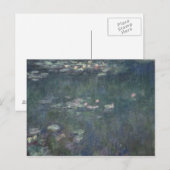 Claude Monet | Waterlio's: groene reflecties Briefkaart (Voorkant / Achterkant)