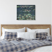 Claude Monet | Waterlio's: groene reflecties Canvas Afdruk (Insitu (Slaapkamer))