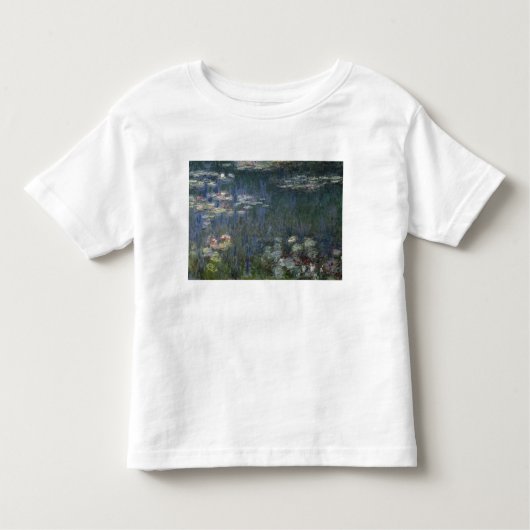 Claude Monet | Waterlio's: Groene reflecties Kinder Shirts (Voorkant)